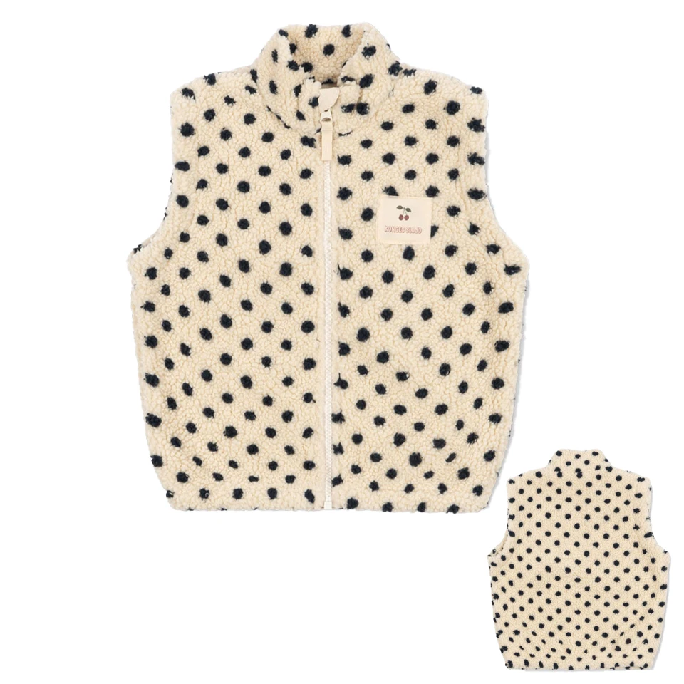 Children's clothing in teddy fleece with print – coat, gilet or trousers, zip | berber fleece