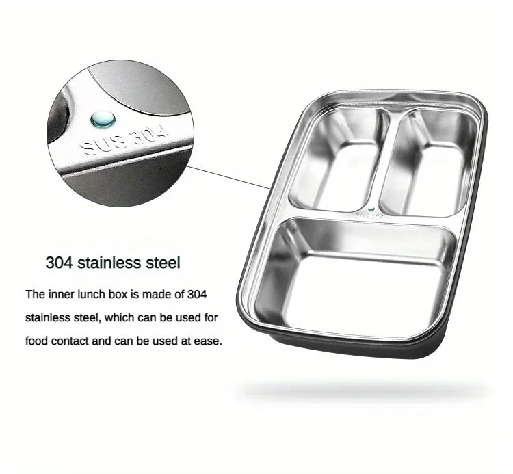 Kids' lunchbox leak-proof stainless steel – bento box with compartments | for school