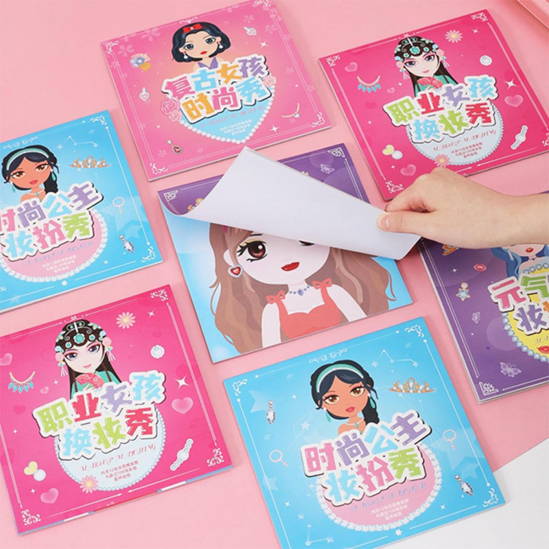 Dress-up stickers for creative outfits – reusable, mix-and-match designs | kids craft toy