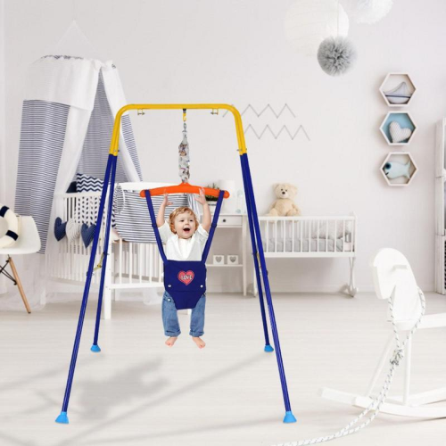Adjustable baby swing with soft hammock seat – breathable, easy to fit | For babies