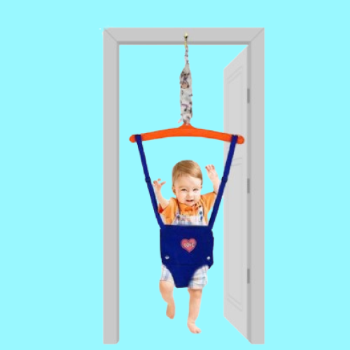 Adjustable baby swing with soft hammock seat – breathable, easy to fit | For babies