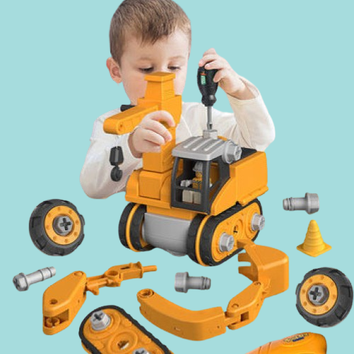 Building set with child-friendly drill – boosts creativity and motor skills | Kids