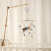 Wooden baby mobile without batteries – natural materials, soft colours | Nursery décor