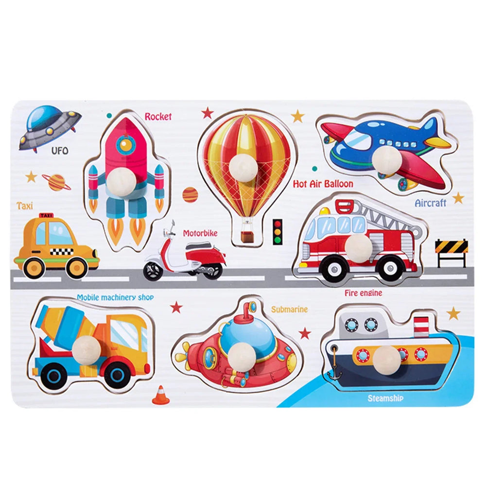 Wooden Montessori puzzle – educational toy, 10 themes | Kids