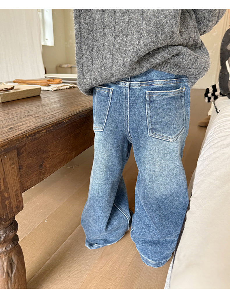 Flair jeans for girls – relaxed fit, soft denim | kids trousers