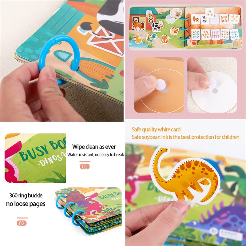 Montessori activity book sparks curiosity – Puzzles, lacing games & motor skills | Kids