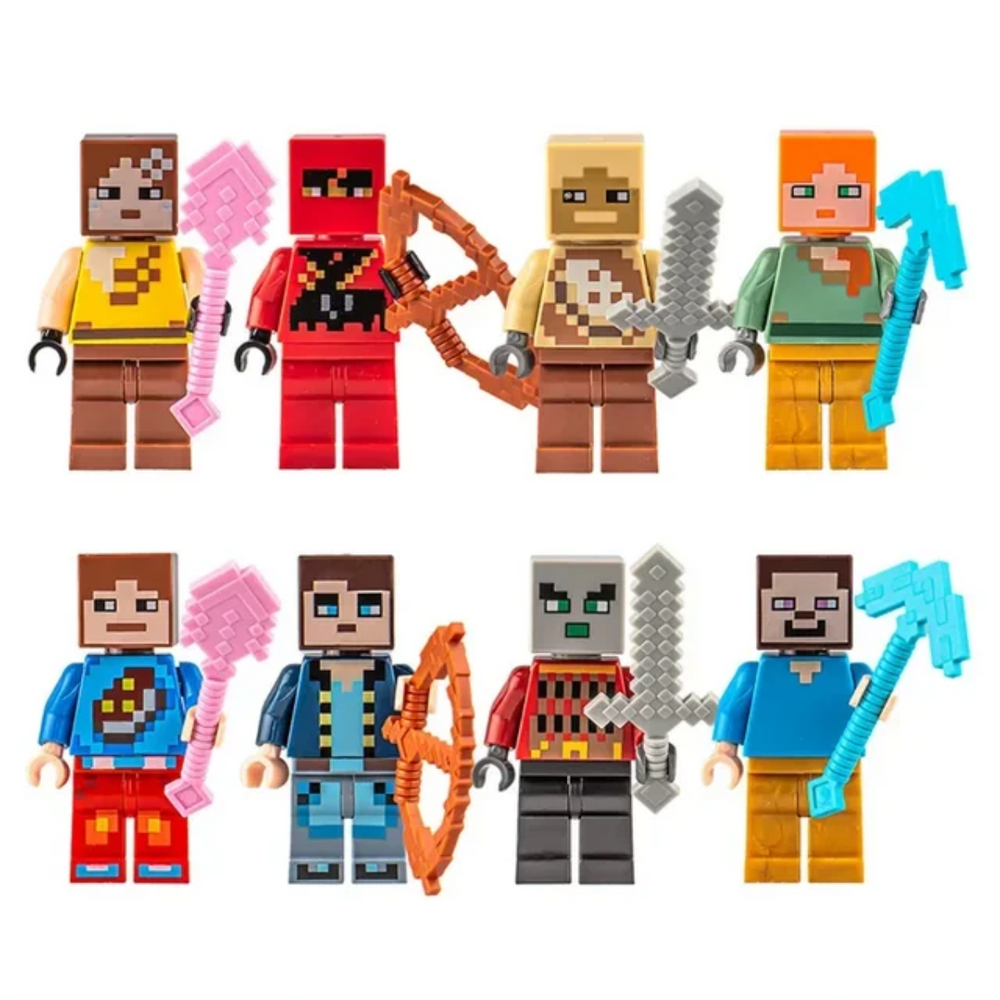 Mini figures playset with 8 characters – durable, compact, ideal for role play | kids toy