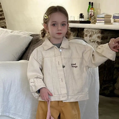 Kids' jacket with embroidery – soft cotton, unisex fit | Ages 1–9