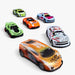 Toy car transporter with 6 race cars – loading function, no batteries required | truck