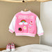 Baseball jacket with ribbed cuffs – soft lining, easy button fastening | kids outerwear