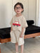 T-shirt and shorts summer set – soft cotton, car print | unisex kids