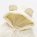 Baby onesie with bear ears – warm, fleece-lined, easy zip | unisex babygrow
