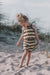 Baby summer outfit in soft cotton blend – elastic waistband, neutral colours | unisex 0–2 years
