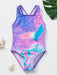 Girls' swimsuit with UV protection – mermaid, unicorn design, quick-drying | Kids swimwear