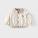 Baby and toddler baseball jacket with patchwork design – elastic cuffs | unisex autumn wear