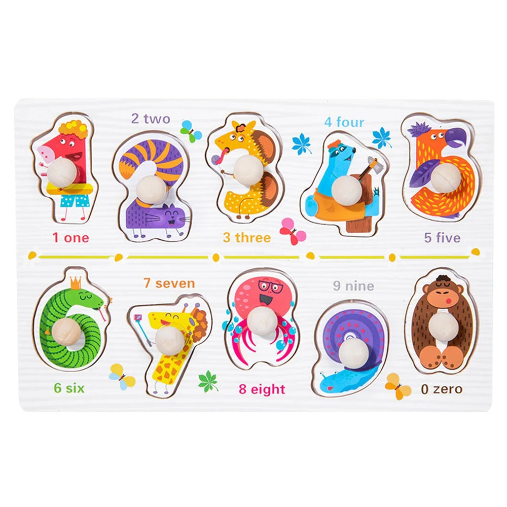 Wooden Montessori puzzle – educational toy, 10 themes | Kids