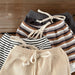 Summer set for babies in soft ribbed cotton – t-shirt and shorts | 2-piece unisex outfit