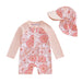 Baby UV swimsuit with sun hat – long sleeves, quick-dry, stretch | Kids swimwear