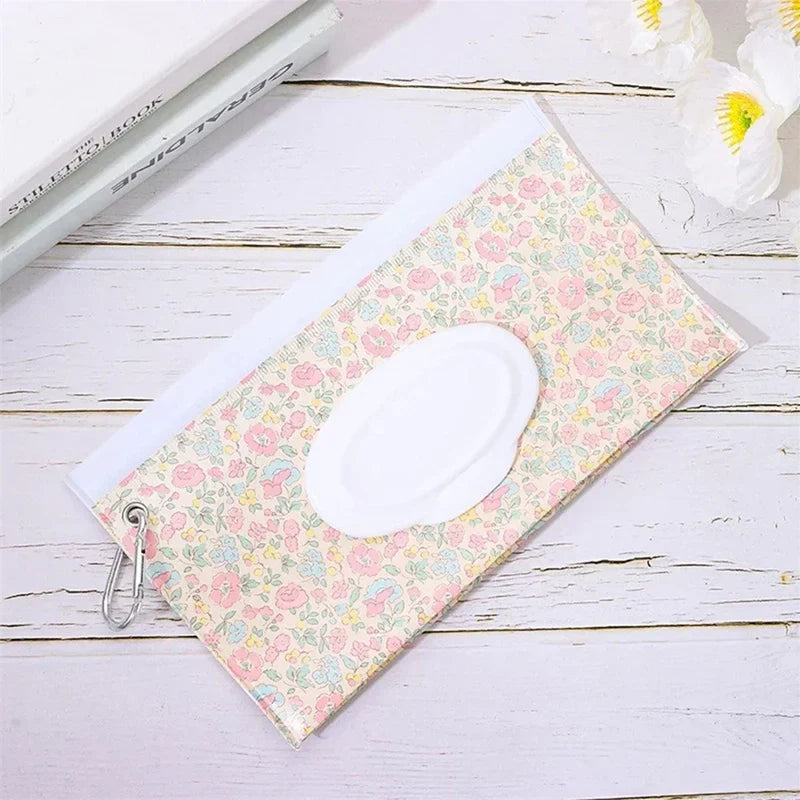 Baby wipes holder – compact, water-resistant & travel-friendly | for pushchairs & nappy bags