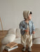 Baby & toddler baseball jacket – dog embroidery, button fastening | autumn