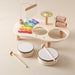Wooden music table for kids – xylophone, drums and cymbals | Musical toy