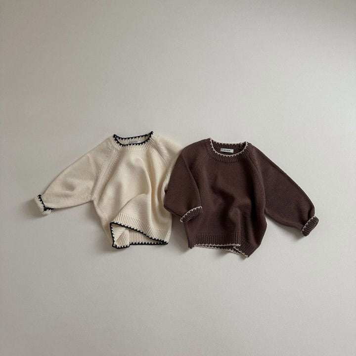 Knitted jumper with retro pattern – soft, warm and durable | girls