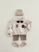 Baby clothing set with jumper and leggings – soft cotton, neutral tones | boys
