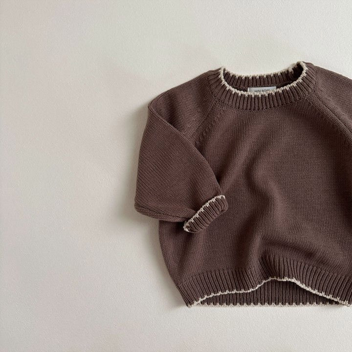 Knitted jumper with retro pattern – soft, warm and durable | girls