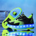 LED trainers with wheels – light-up soles, 2-in-1 walk and roll | kids' skate shoes