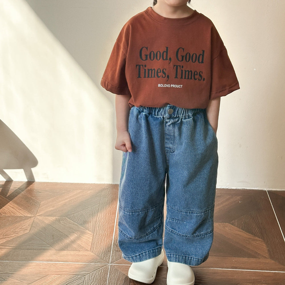 T-shirt with Good Times print – soft cotton, relaxed fit | unisex kids