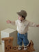 Baby and toddler baseball jacket with patchwork design – elastic cuffs | unisex autumn wear