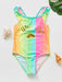 Girls' swimsuit with UV protection – mermaid, unicorn design, quick-drying | Kids swimwear