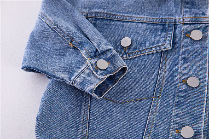 Classic denim jacket with timeless design – durable, versatile, comfortable fit | kids jacket