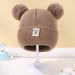 Warm baby beanie with pompom – soft, stretchy, cosy | winter hat