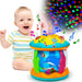 Tummy time projector with ocean light and sound – calming, sensory, portable | baby toy