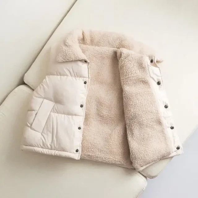 Bodywarmer with soft fur lining – lightweight, durable, unisex | kids outerwear