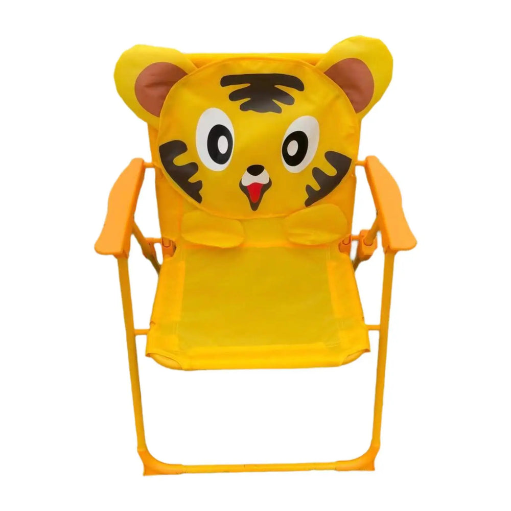 Foldable kids' camping chair with animal print – lightweight, sturdy frame | For toddlers