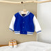 Baseball jacket with ribbed cuffs – soft lining, easy button fastening | kids outerwear