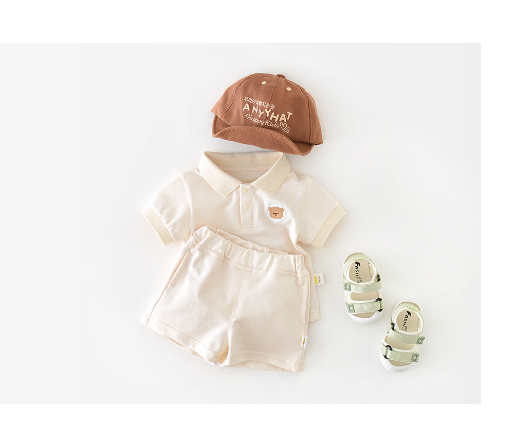 Baby summer set keeps little ones cool – soft cotton, elastic waist | 0–3 years