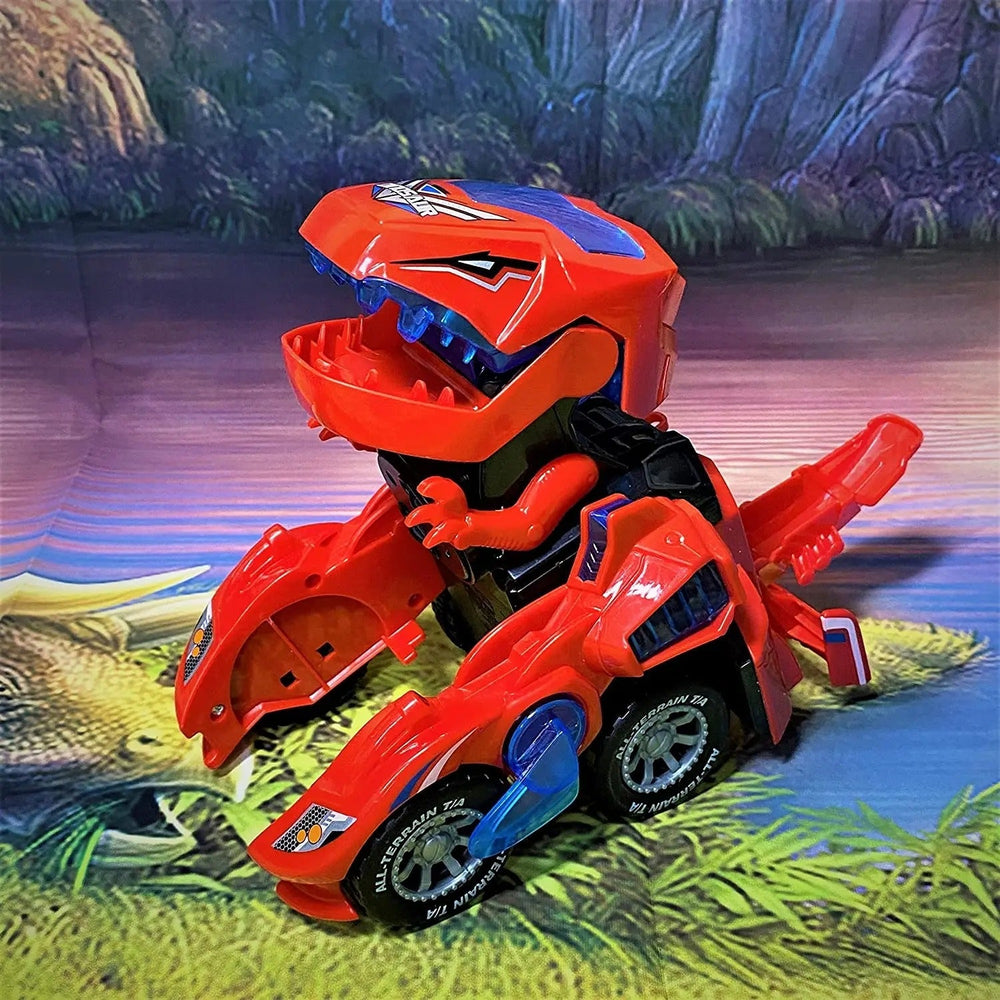 Dino car that transforms into a dinosaur – light & sound | kids' toy