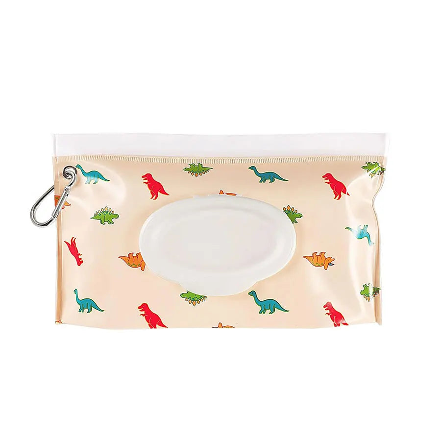 Baby wipes holder – compact, water-resistant & travel-friendly | for pushchairs & nappy bags