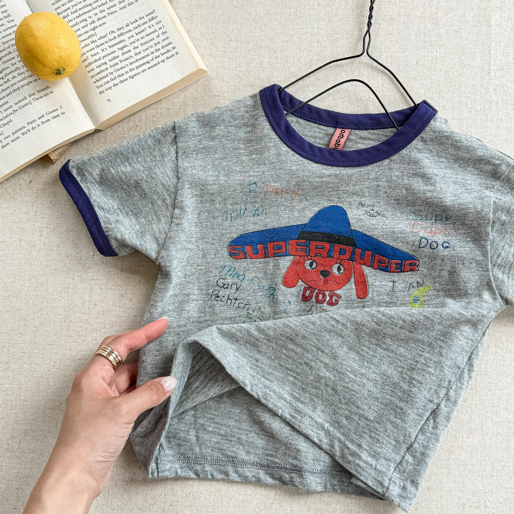 Kids' dog print T-shirt in soft cotton – playful design, comfortable fit | boys & girls