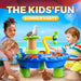 Sand and water table with 3-in-1 outdoor play – accessories, stimulates development | kids toy