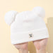Warm baby beanie with pompom – soft, stretchy, cosy | winter hat