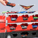 Toy transport truck with 8 miniature cars – durable, realistic design | kids 3+