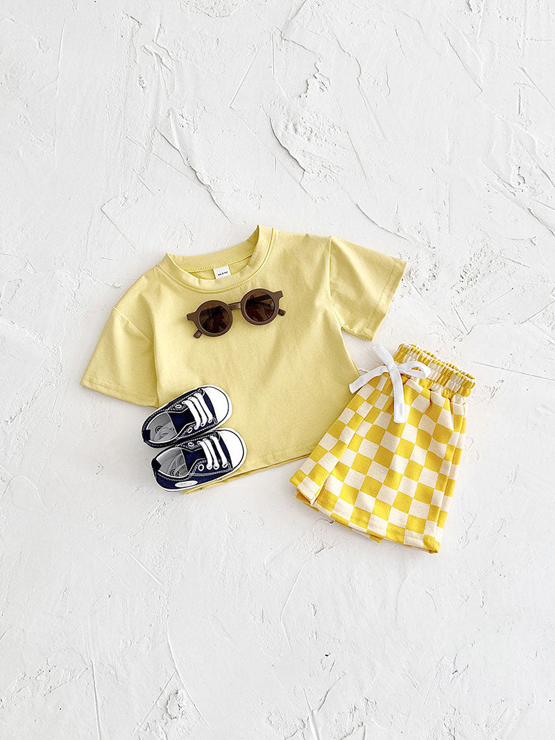 T-shirt and shorts set – soft cotton, elastic waistband | Baby & toddler summer wear