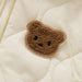 Baby onesie with bear ears – warm, fleece-lined, easy zip | unisex babygrow