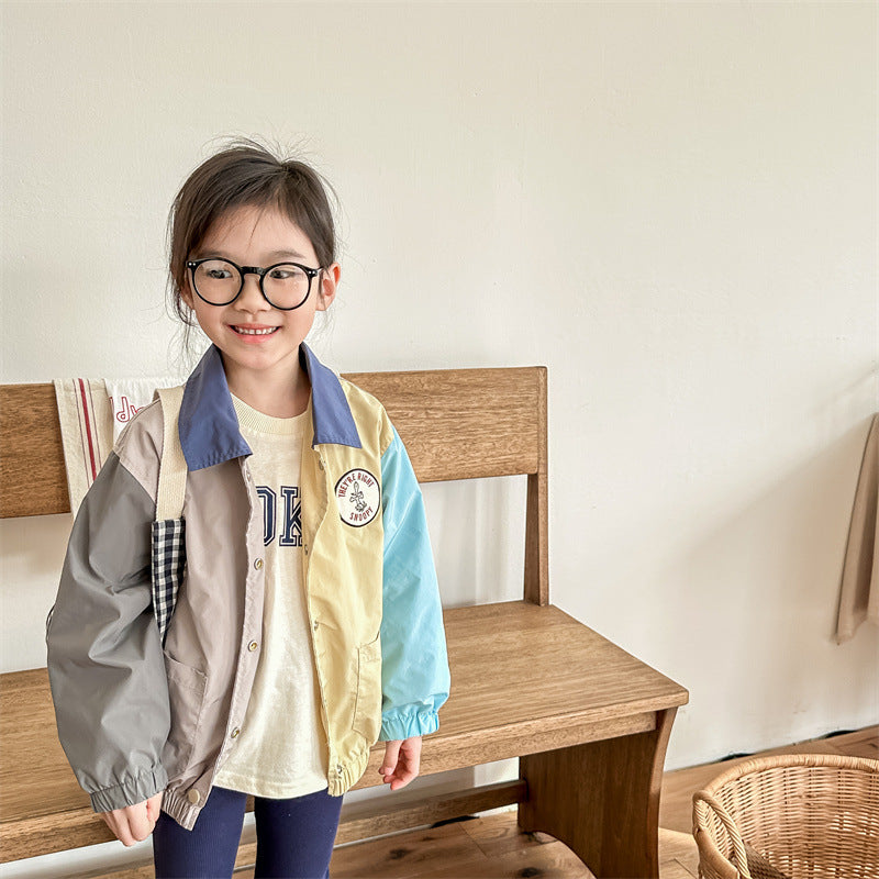 Kids' windbreaker jacket for spring and autumn – lightweight, windproof, easy-on | boys & girls