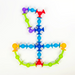 Suction cup building set – educational, creative construction toy | kids