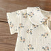 Baby summer outfit in soft muslin cotton – breathable, floral, multiple styles | girls